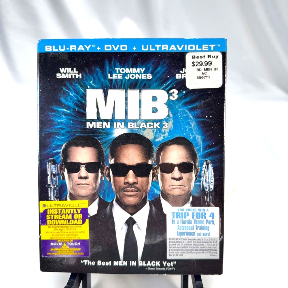 Men in Black 3 Blu-Ray 2012 Will Smith MIB3 Josh Brolin Slipcover